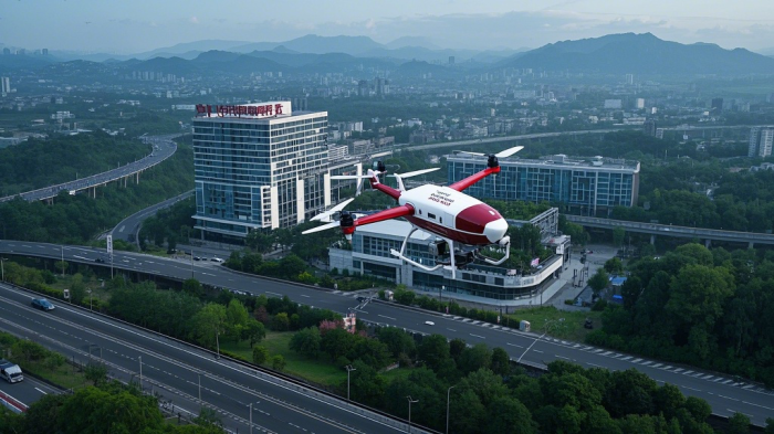 中国首条"空中生命走廊"落地成都！16条无人机医疗航线改写急救规则(图1)